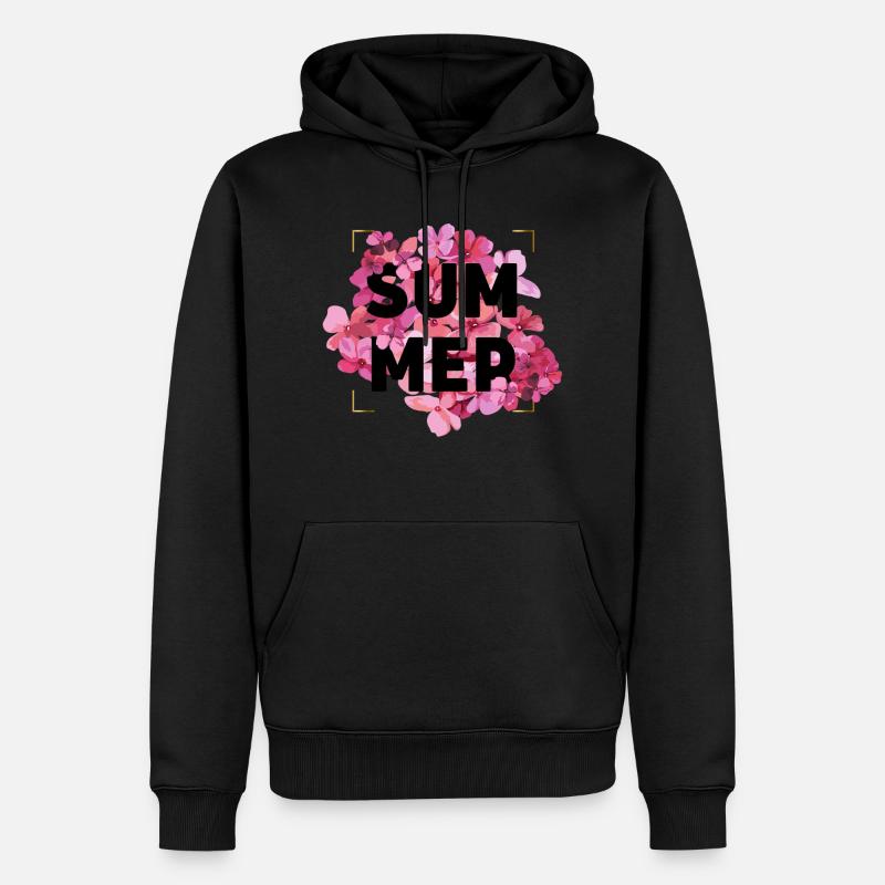 Summer - Männer Premium Bio Hoodie - Schwarz