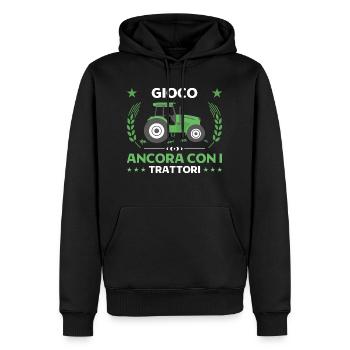 Agricoltura Gioco Ancora Con I Trattori Trattore - Männer Premium Bio Hoodie - Schwarz - Vorne - Nico (187cm)