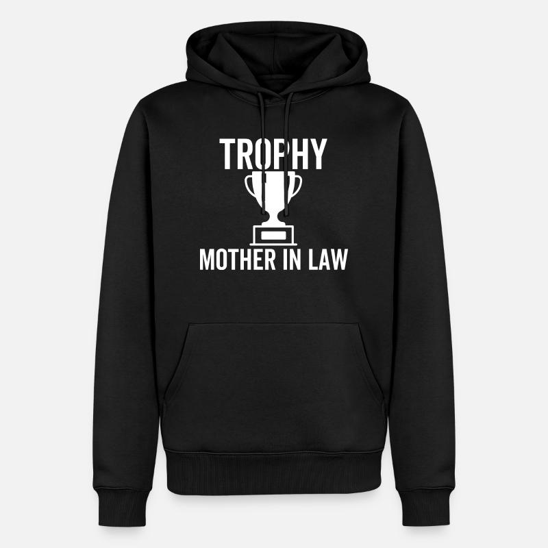 Trophée Belle-mère - Sweat à capuche Premium bio Homme - noir