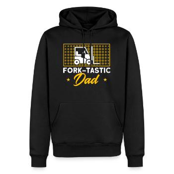 Forklift Driver Forklift Father Gift - Men’s Premium Organic Hoodie - black - Front - Nico (187cm)