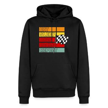 Racing Car Racing Drag Racing Gift - Men’s Premium Organic Hoodie - black - Front - Nico (187cm)
