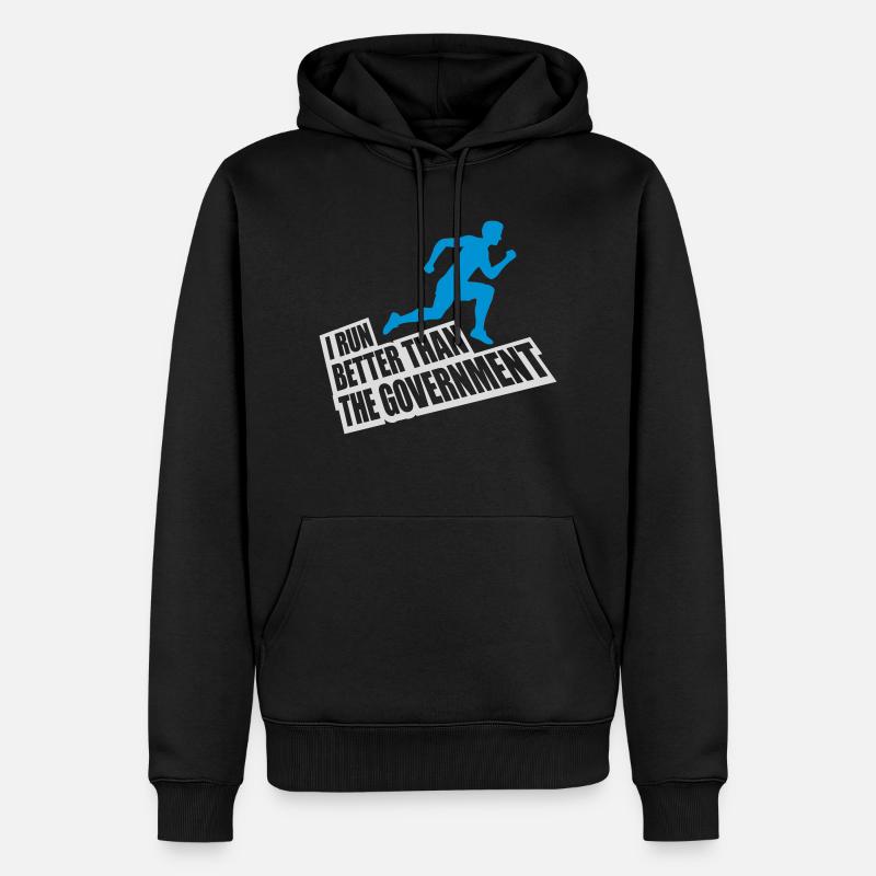 mieux fonctionner que le gouvernement - Sweat à capuche Premium bio Homme - noir