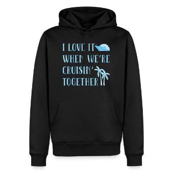 Kreuzfahrt Familie Urlaub - Männer Premium Bio Hoodie - Schwarz - Vorne - Nico (187cm)