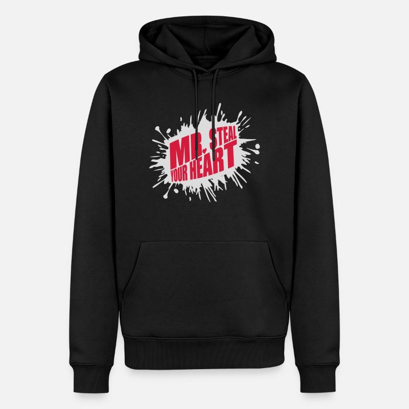 Mr steal your heart - Men’s Premium Organic Hoodie - black