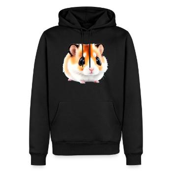 Mignon Cartoon Hamster Love Pet 9 - Sweat à capuche Premium bio Homme - noir - Devant - Nico (187cm)