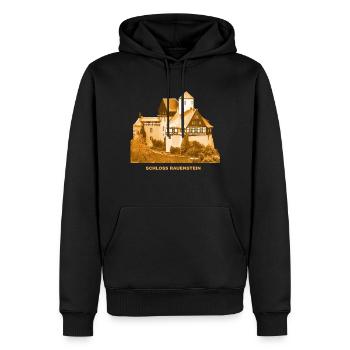 Rauenstein Schloss Pockau Erzgebirge Sachsen - Sweat à capuche Premium bio Homme - noir - Devant - Nico (187cm)