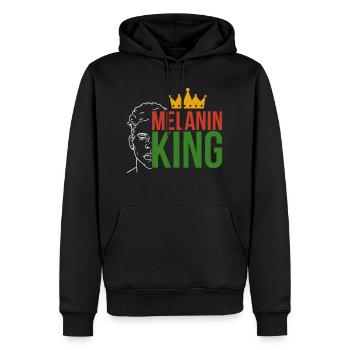 Schwarzer Papa Afrika Stolz Afrikanischer Vater - Männer Premium Bio Hoodie - Schwarz - Vorne - Nico (187cm)
