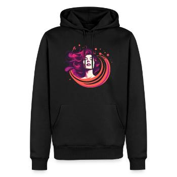 Rothaarige - Männer Premium Bio Hoodie - Schwarz - Vorne - Nico (187cm)