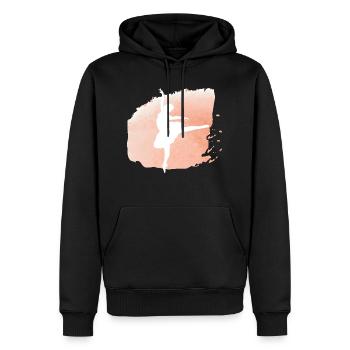 Dancing Dance Music - Men’s Premium Organic Hoodie - black - Front - Nico (187cm)