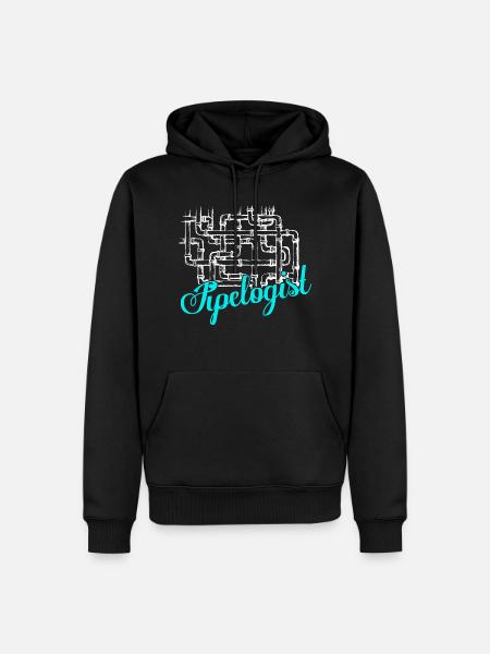 Pipelogist Plumber Pipefitter Wrench - Men’s Premium Organic Hoodie - black
