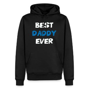 Bester Papa aller Zeiten - Meilleur Papa - Männer Premium Bio Hoodie - Schwarz - Vorne - Nico (187cm)