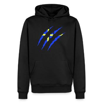 krallen sweden - Männer Premium Bio Hoodie - Schwarz - Vorne - Nico (187cm)