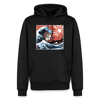 Funny gift for cat lovers - Men’s Premium Organic Hoodie - black - Front - Nico (187cm)