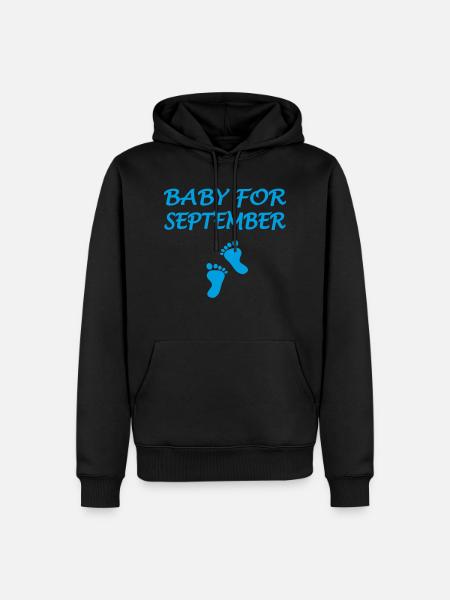 Baby for SEPTEMBER - Men’s Premium Organic Hoodie - black