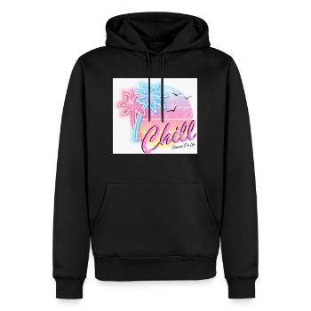 1000203893 - Men’s Premium Organic Hoodie - black - Front - Nico (187cm)