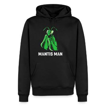 Gottesanbeter Gottesanbeterin Mantis - Männer Premium Bio Hoodie - Schwarz - Vorne - Nico (187cm)