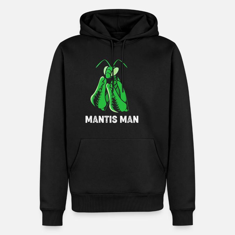 Gottesanbeter Gottesanbeterin Mantis - Männer Premium Bio Hoodie - Schwarz