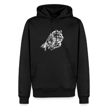 Agility Jumper - Männer Premium Bio Hoodie - Schwarz - Vorne - Nico (187cm)