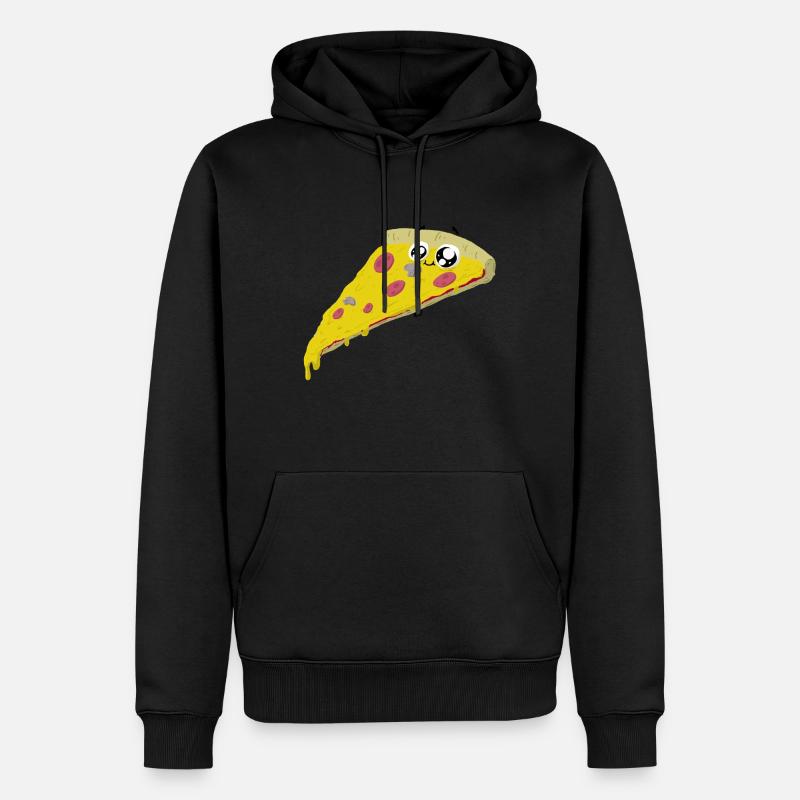 friendly pizza - Sweat à capuche Premium bio Homme - noir