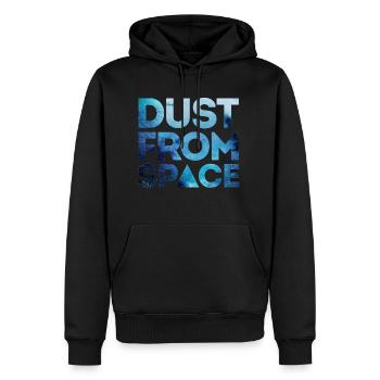 dust from space HIPSTER MOUSTACHE GEEK SWAG STYLE - Männer Premium Bio Hoodie - Schwarz - Vorne - Nico (187cm)