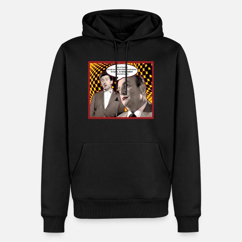 écoute on t'connaît pas - Sweat à capuche Premium bio Homme - noir