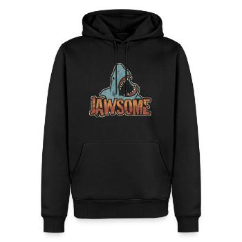 Jawesome for shark lovers - Men’s Premium Organic Hoodie - black - Front - Nico (187cm)