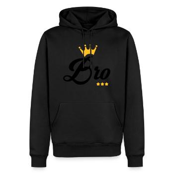 Bruder Brother Baby Geburtstag Geburt Familie - Männer Premium Bio Hoodie - Schwarz - Vorne - Nico (187cm)
