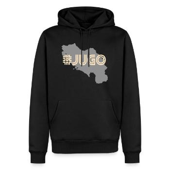 Balkan Yugoslavia Nostalgie Geschenkidee - Männer Premium Bio Hoodie - Schwarz - Vorne - Nico (187cm)