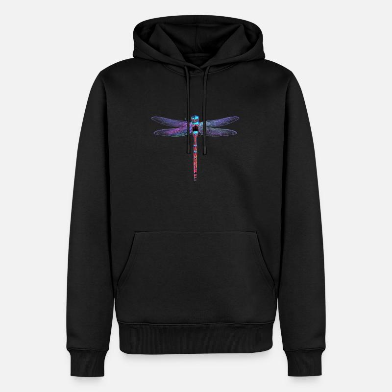 Libellule libellule - Sweat à capuche Premium bio Homme - noir