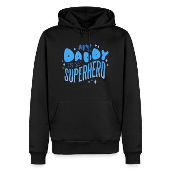 My Daddy - Men’s Premium Organic Hoodie - black - Front - Nico (187cm)