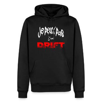 je peux pas j'ai drift - Sweat à capuche Premium bio Homme - noir - Devant - Nico (187cm)