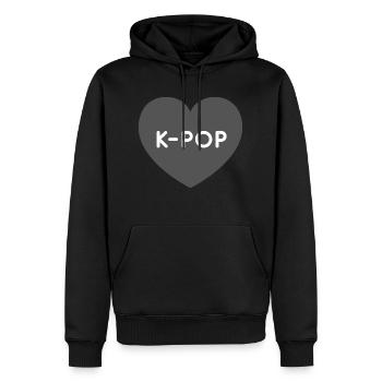 K-Pop - Männer Premium Bio Hoodie - Schwarz - Vorne - Nico (187cm)