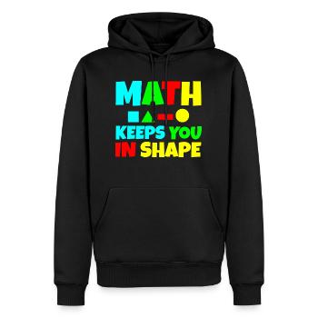 Math Keeps You In Shape 2 - Männer Premium Bio Hoodie - Schwarz - Vorne - Nico (187cm)