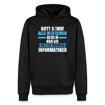 Programmieren Codieren Programmierer Geschenk - Männer Premium Bio Hoodie - Schwarz - Vorne - Nico (187cm)