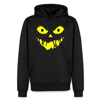 Böses Gesicht - Männer Premium Bio Hoodie - Schwarz - Vorne - Nico (187cm)