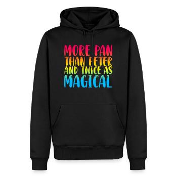 More Pan Than Peter And Twice As Magical - Männer Premium Bio Hoodie - Schwarz - Vorne - Nico (187cm)