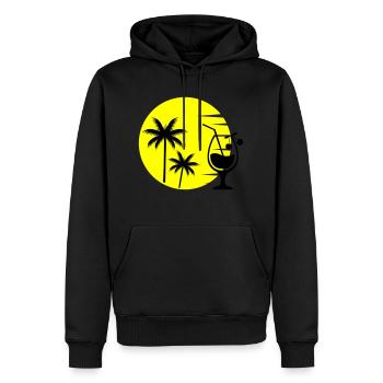 Cocktail Sunset - Männer Premium Bio Hoodie - Schwarz - Vorne - Nico (187cm)