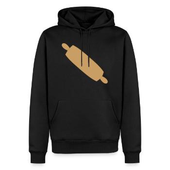 nudelholz - Männer Premium Bio Hoodie - Schwarz - Vorne - Nico (187cm)