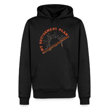 École de musique Orchestre Basson Clarinette Musicien - Sweat à capuche Premium bio Homme - noir - Devant - Nico (187cm)