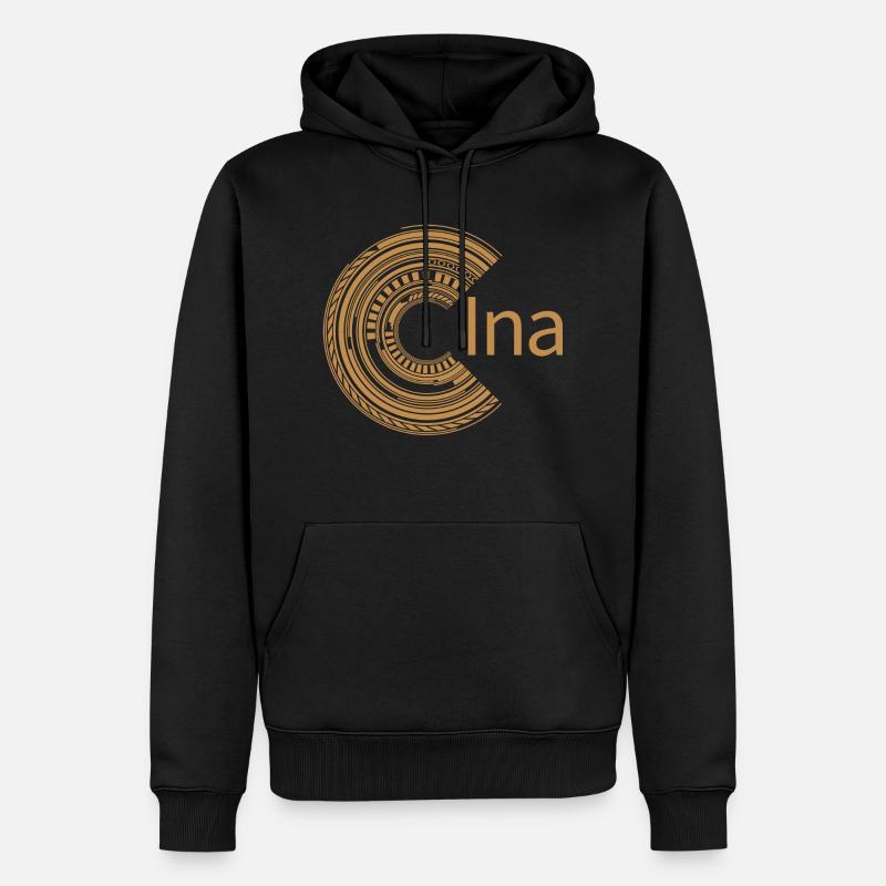 Pour Ina - Sweat à capuche Premium bio Homme - noir