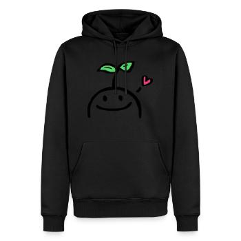 Idée cadeau pour un biologiste sympathique - Sweat à capuche Premium bio Homme - noir - Devant - Nico (187cm)
