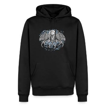 Cthulhu-Tinte - Männer Premium Bio Hoodie - Schwarz - Vorne - Nico (187cm)