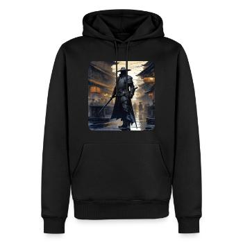 Stolzer Samurai Krieger Japan Asia Kendo Ninja - Männer Premium Bio Hoodie - Schwarz - Vorne - Nico (187cm)