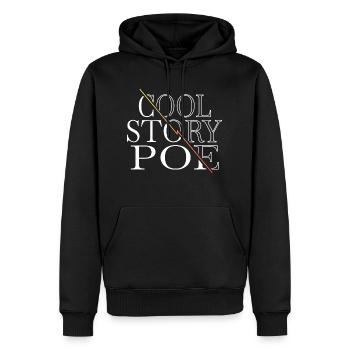 present earth believe conspiracy present idea - Männer Premium Bio Hoodie - Schwarz - Vorne - Nico (187cm)