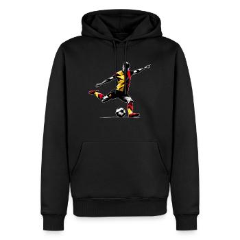 Fussball Belgien - Männer Premium Bio Hoodie - Schwarz - Vorne - Nico (187cm)