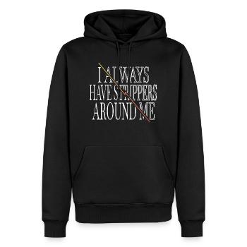 bavoir électricien idée cadeau d’anniversaire génial - Sweat à capuche Premium bio Homme - noir - Devant - Nico (187cm)