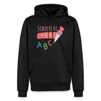 Einschulung T-shirt - Männer Premium Bio Hoodie - Schwarz - Vorne - Nico (187cm)