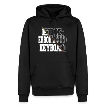 Idée de cadeau équestre citation maniaque de l’ordinateur - Sweat à capuche Premium bio Homme - noir - Devant - Nico (187cm)