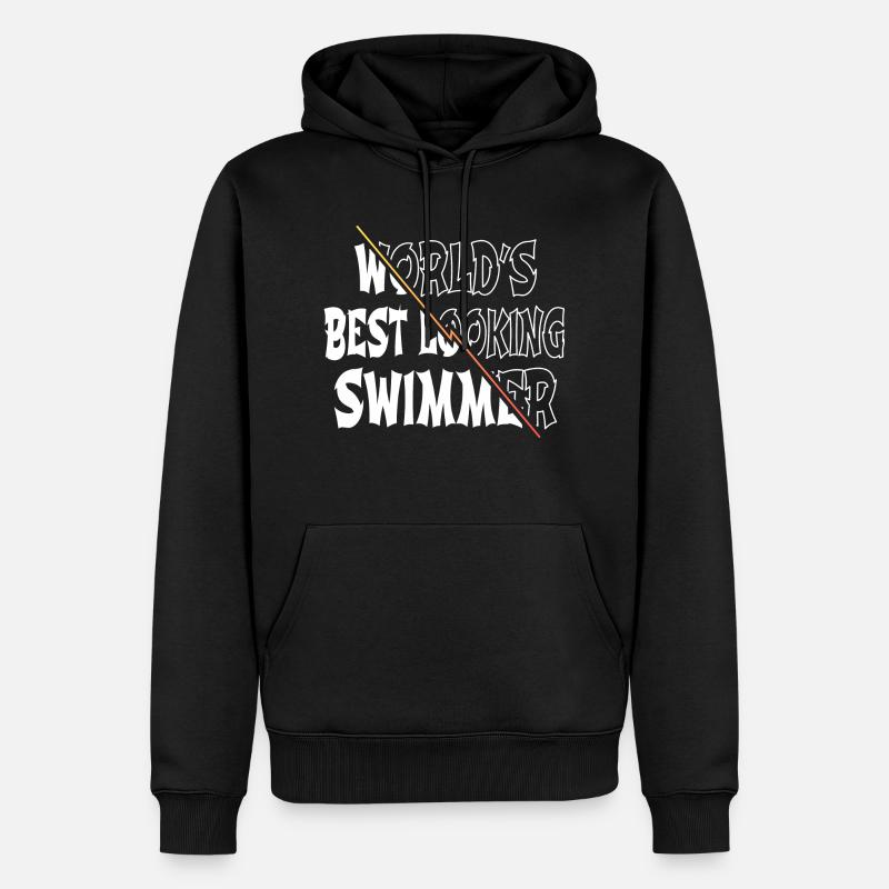 swimming instructor swimming trunks - Männer Premium Bio Hoodie - Schwarz