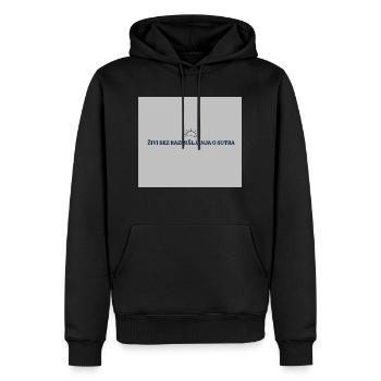 Txm-Mondes - Sweat à capuche Premium bio Homme - noir - Devant - Nico (187cm)